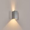 Hoods Lampada da parete per esterno, Lampade Up & Down, Applique LED Argento, 1-Luce