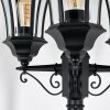 Etoe Lampione multibraccia, Illuminazione viale Nero, 3-Luci