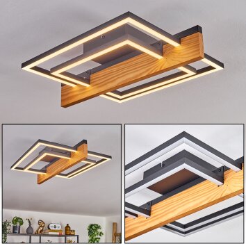 Pompu Plafoniera LED Écru, Nero, 1-Luce