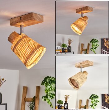 Lindberg Plafoniera Cromo, Écru, 1-Luce