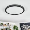 Endrup Plafoniera LED Nero, 1-Luce