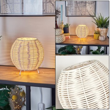 Malpica Lampada da tavolo Beige, 1-Luce