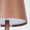 Vannie Lampada da tavolo per esterno, Lampada da tavolo LED Marrone, 1-Luce