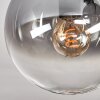 Gastor Plafoniera, Lampada a sfera Chiaro, Grigio fumo, 4-Luci