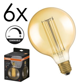 E27 LED 5.8 Watt Bianco caldo dimmerabile 470 Lumen