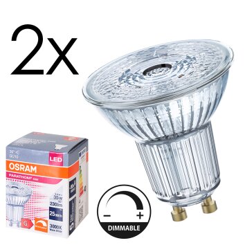 GU10 LED 3.4 Watt Bianco caldo dimmerabile 230 Lumen