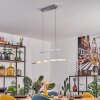 Casalino Lampadario a sospensione, Lampada a sospensione LED Cromo, 1-Luce