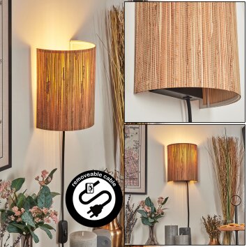 Viadores Lampade Up & Down, Applique Nero, 1-Luce