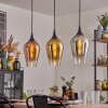 Ladrongueira Lampadario a sospensione Cromo, Oro, Chiaro, Ramato, Grigio fumo, 3-Luci