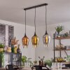 Ladrongueira Lampadario a sospensione Cromo, Oro, Chiaro, Ramato, Grigio fumo, 3-Luci