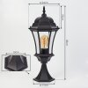 Etoe Illuminazione esterna, Lampada con piedistallo, Illuminazione viale Nero, 1-Luce