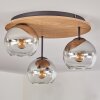 Koyoto Plafoniera, Lampada a sfera Écru, Nero, 3-Luci