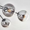 Koyoto Plafoniera, Lampada a sfera 80 cm Chiaro, Grigio fumo, 6-Luci