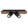 Illuminazione Ledvance Spot Plafoniera LED Aspetto del legno, Nero, 2-Luci