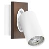 Illuminazione Ledvance Spot Plafoniera LED Aspetto del legno, Bianco, 1-Luce