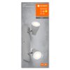 Illuminazione Ledvance Spot Plafoniera LED Grigio, 2-Luci