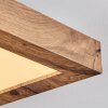 Salmi Plafoniera, Panel LED Aspetto del legno, Nero, 1-Luce