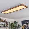 Salmi Plafoniera, Panel LED Aspetto del legno, Nero, 1-Luce