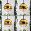 Gastor Lampadario a sospensione, Lampada a sfera 20 cm Oro, Chiaro, 1-Luce