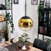 Gastor Lampadario a sospensione, Lampada a sfera 20 cm Oro, Chiaro, 1-Luce