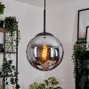 Gastor Lampadario a sospensione, Lampada a sfera 25 cm Grigio fumo, 1-Luce