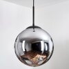 Gastor Lampadario a sospensione, Lampada a sfera 30 cm Grigio fumo, 1-Luce