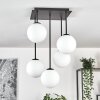 Gastor Plafoniera, Lampada a sfera Bianco, 5-Luci