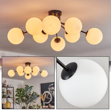 Gastor Plafoniera, Lampada a sfera 87 cm Bianco, 8-Luci