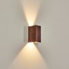 Woods Lampada da parete per esterno, Lampade Up & Down LED Aspetto del legno, Nero, 1-Luce