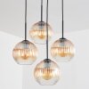 Koyoto Lampadario a sospensione, Lampada a sfera 35 cm Ambrato, Chiaro, 4-Luci