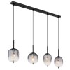 Illuminazione Globo Lighting ATTILA Lampadario a sospensione Nero, 4-Luci