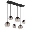 Illuminazione Globo Lighting DALLERTA Lampadario a sospensione Nero, 6-Luci