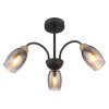 Illuminazione Globo Lighting GERLY Plafoniera Nero, 3-Luci