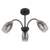 Illuminazione Globo Lighting GERLY Plafoniera Nero, 3-Luci