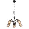 Illuminazione Globo Lighting GERLY Lampadario a sospensione Nero, 5-Luci