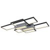 Illuminazione Globo Lighting AIGINA Plafoniera LED Nero, 1-Luce, Telecomando