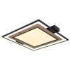 Illuminazione Globo Lighting GABALDO Plafoniera LED Aspetto del legno, Nero, Bianco, 1-Luce