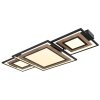 Illuminazione Globo Lighting GABALDO Plafoniera LED Aspetto del legno, Nero, Bianco, 1-Luce