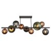 Illuminazione Globo Lighting Riha Plafoniera Grigio, 9-Luci