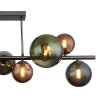 Illuminazione Globo Lighting Riha Plafoniera Grigio, 9-Luci