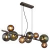 Illuminazione Globo Lighting Riha Lampadario a sospensione Grigio, 9-Luci