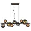 Illuminazione Globo Lighting Riha Lampadario a sospensione Grigio, 9-Luci