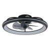 Illuminazione Globo Lighting Celeste Lampada con ventilatore LED Nero, 1-Luce, Telecomando