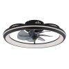 Illuminazione Globo Lighting Celeste Lampada con ventilatore LED Nero, 1-Luce, Telecomando