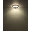 Illuminazione Globo Lighting Cirilla Lampada con ventilatore LED Nero, 1-Luce, Telecomando