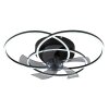 Illuminazione Globo Lighting Alia Lampada con ventilatore LED Nero, 1-Luce, Telecomando