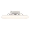 Illuminazione Globo Lighting Alva Lampada con ventilatore LED Bianco, 1-Luce, Telecomando, Cambia colore