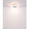 Illuminazione Globo Lighting Alva Lampada con ventilatore LED Bianco, 1-Luce, Telecomando, Cambia colore