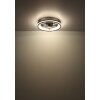 Illuminazione Globo Lighting Gatian Lampada con ventilatore LED Nero, 1-Luce, Telecomando