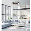 Illuminazione Globo Lighting Blizzak Lampada con ventilatore LED Nero, 1-Luce, Telecomando